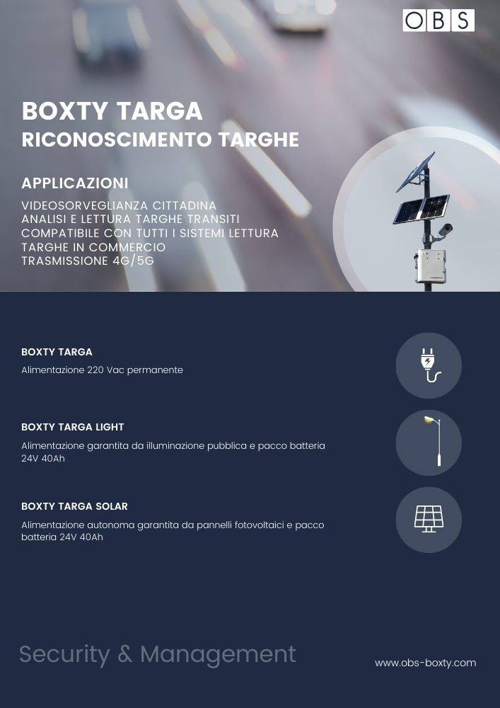 Immagine brochure Boxty Targa